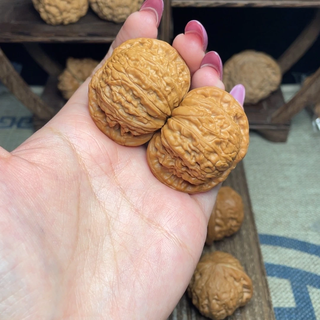 文玩核桃把件鹏*43白狮子