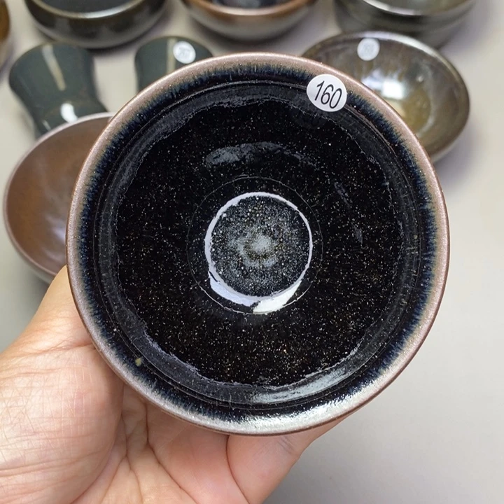 茶盏建窑建盏磨底主人杯