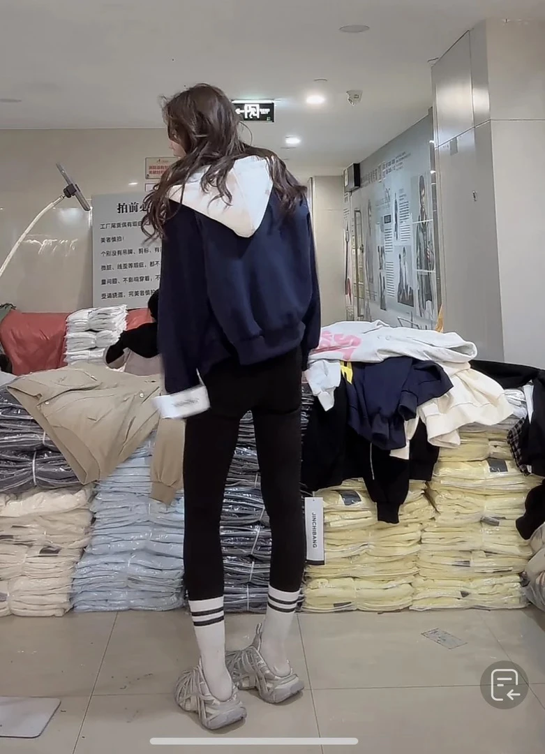 【柒汐】推荐假两件拼接连帽外套12