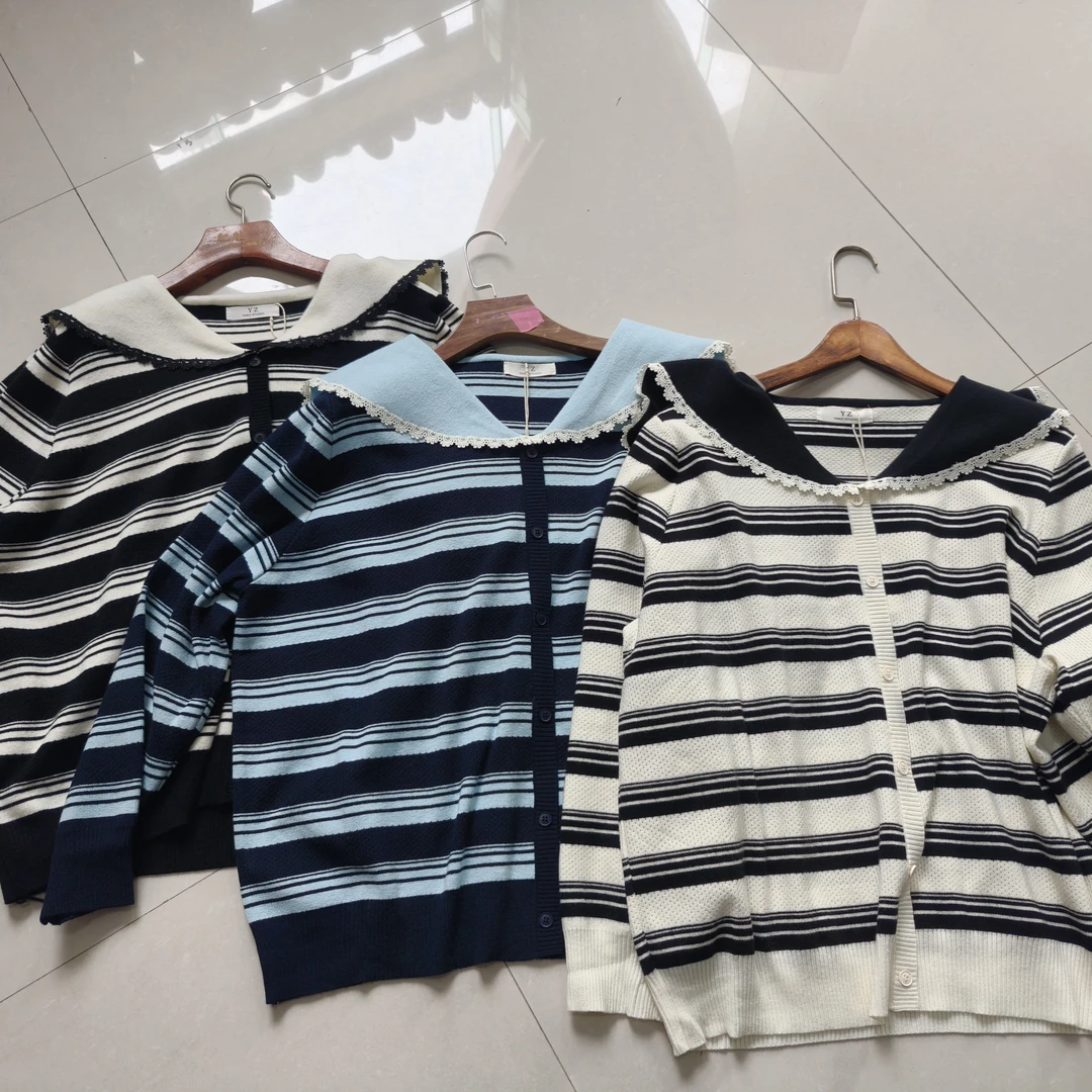 2731长袖娃娃领百搭针织衫