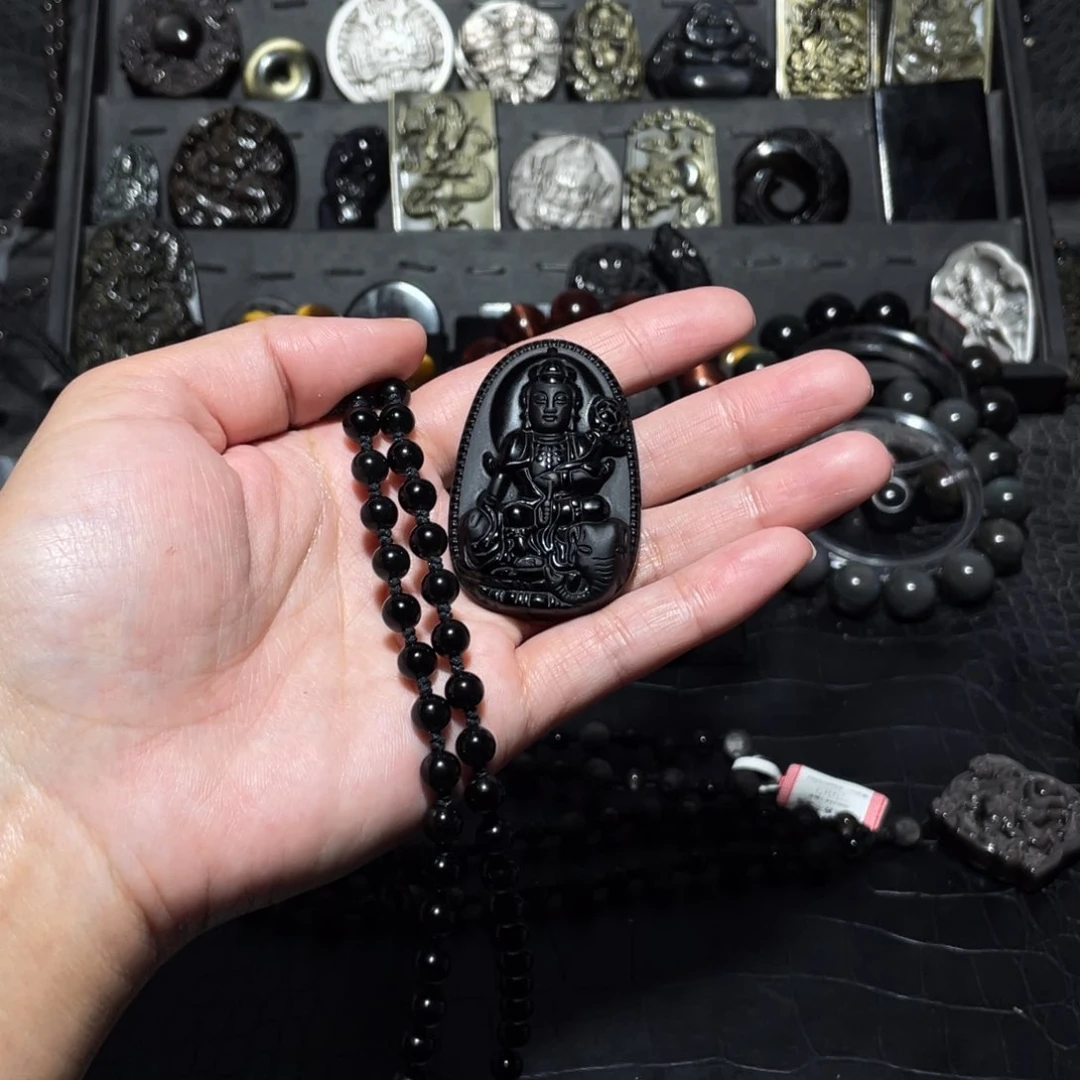 黑曜岩颈饰未镶嵌皮*住