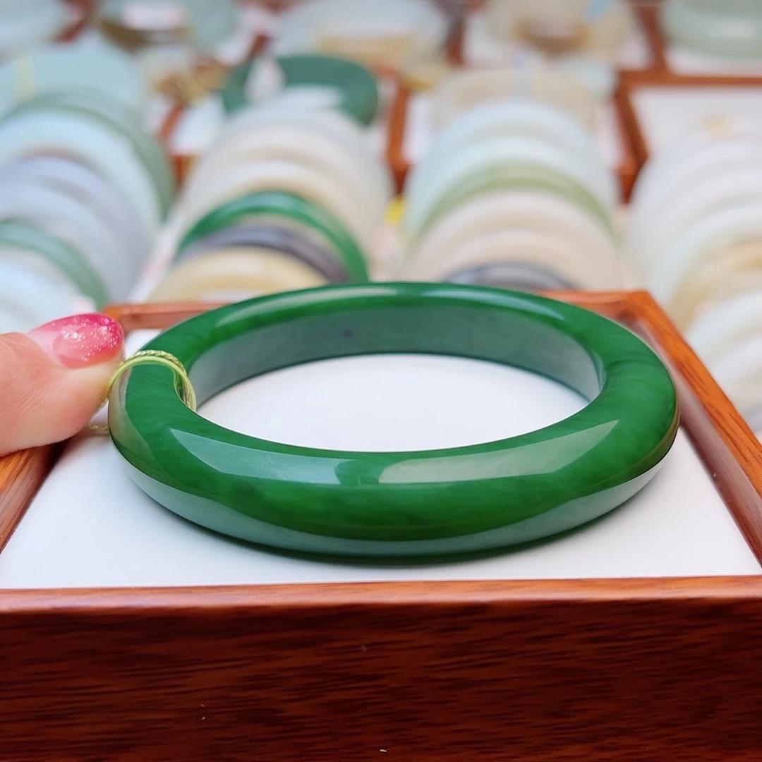 和田玉未镶嵌手镯58.7