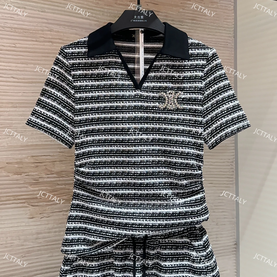 【宠粉价】夏季新款POLO领小香风套装裙两件套裙裤TZ-240