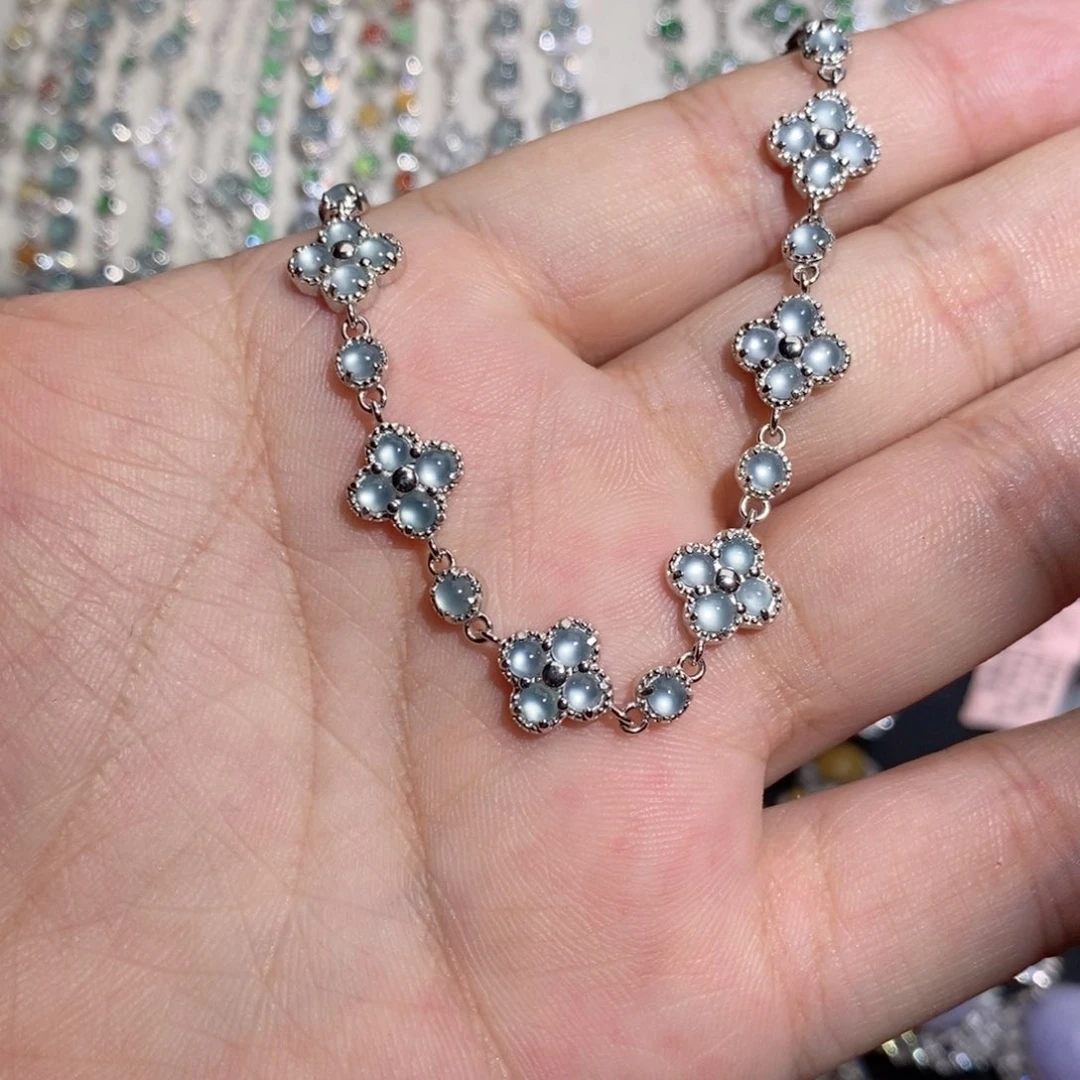 银S925镶嵌手链翡翠nn ko