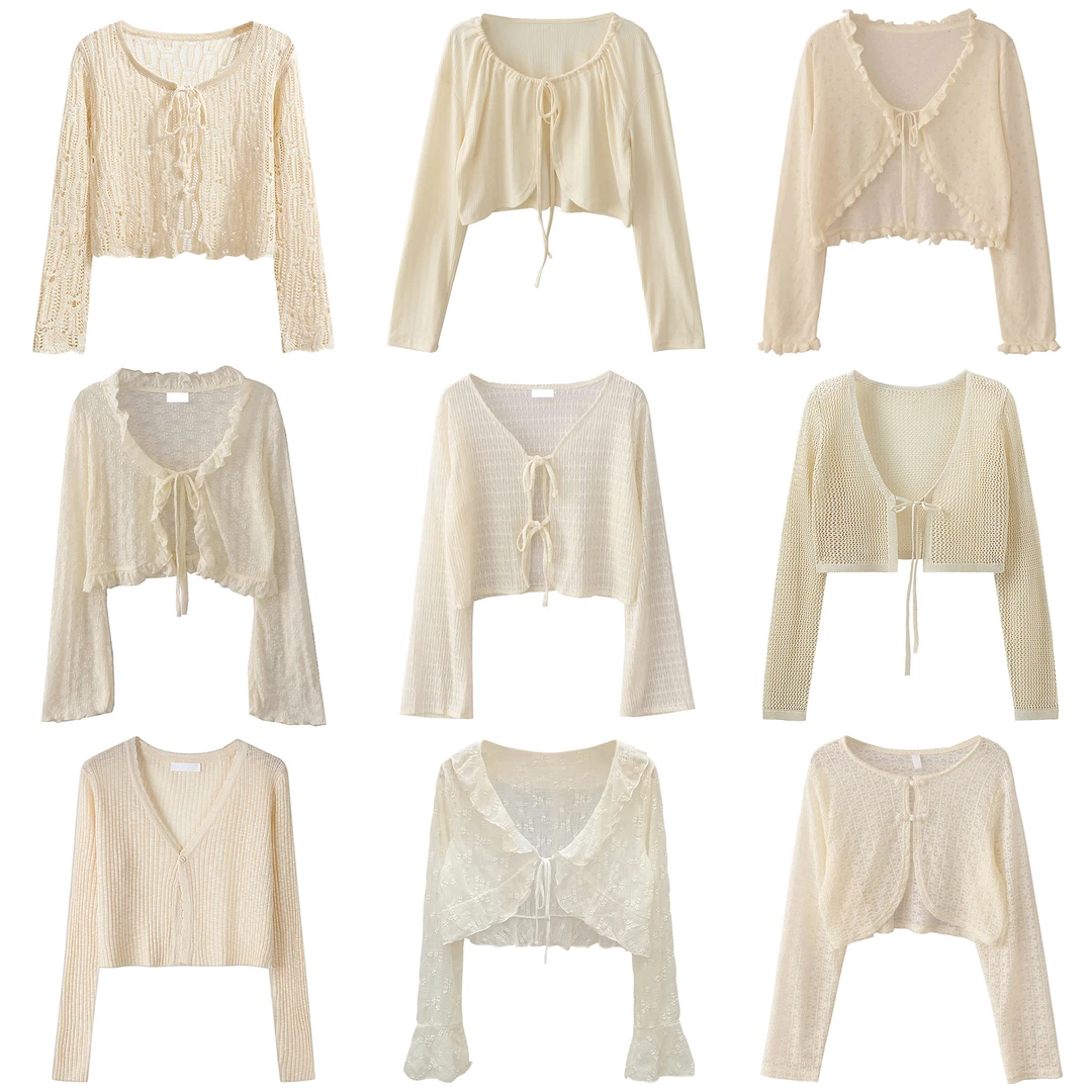 PAIXIANG度假罩衫女外套薄款吊带外搭薄纱夏天上衣夏季小开衫