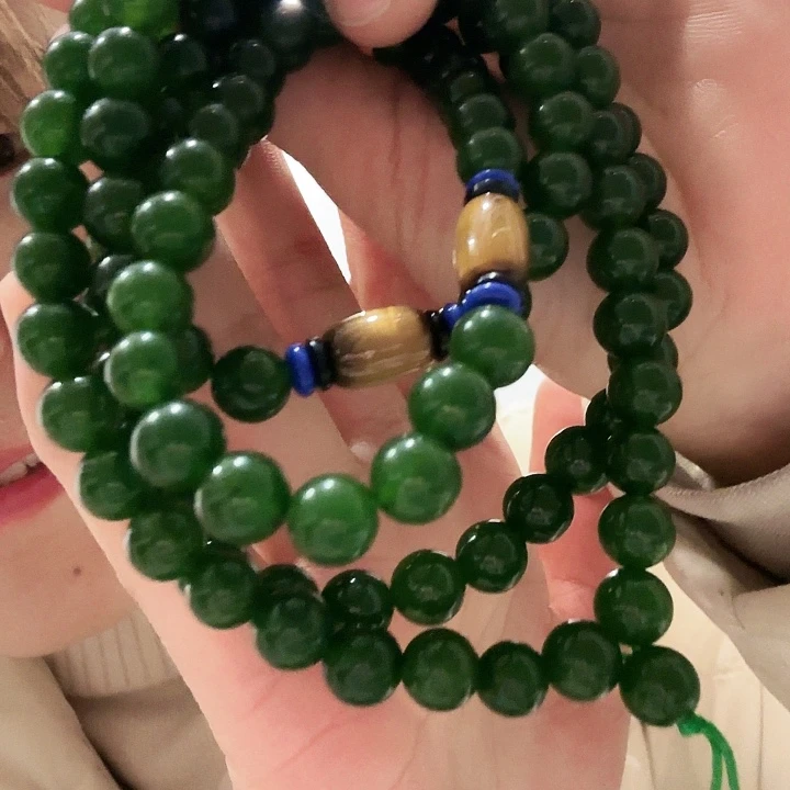 石英质玉（金丝玉）未镶嵌手链