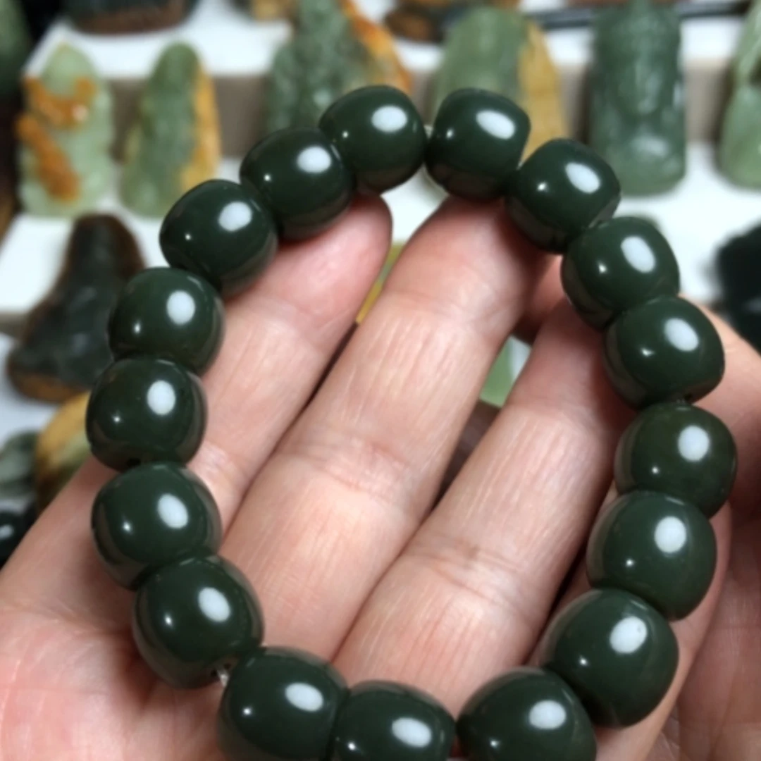 【闪购商品】岫岩老玉（透闪石质玉）手链未镶嵌