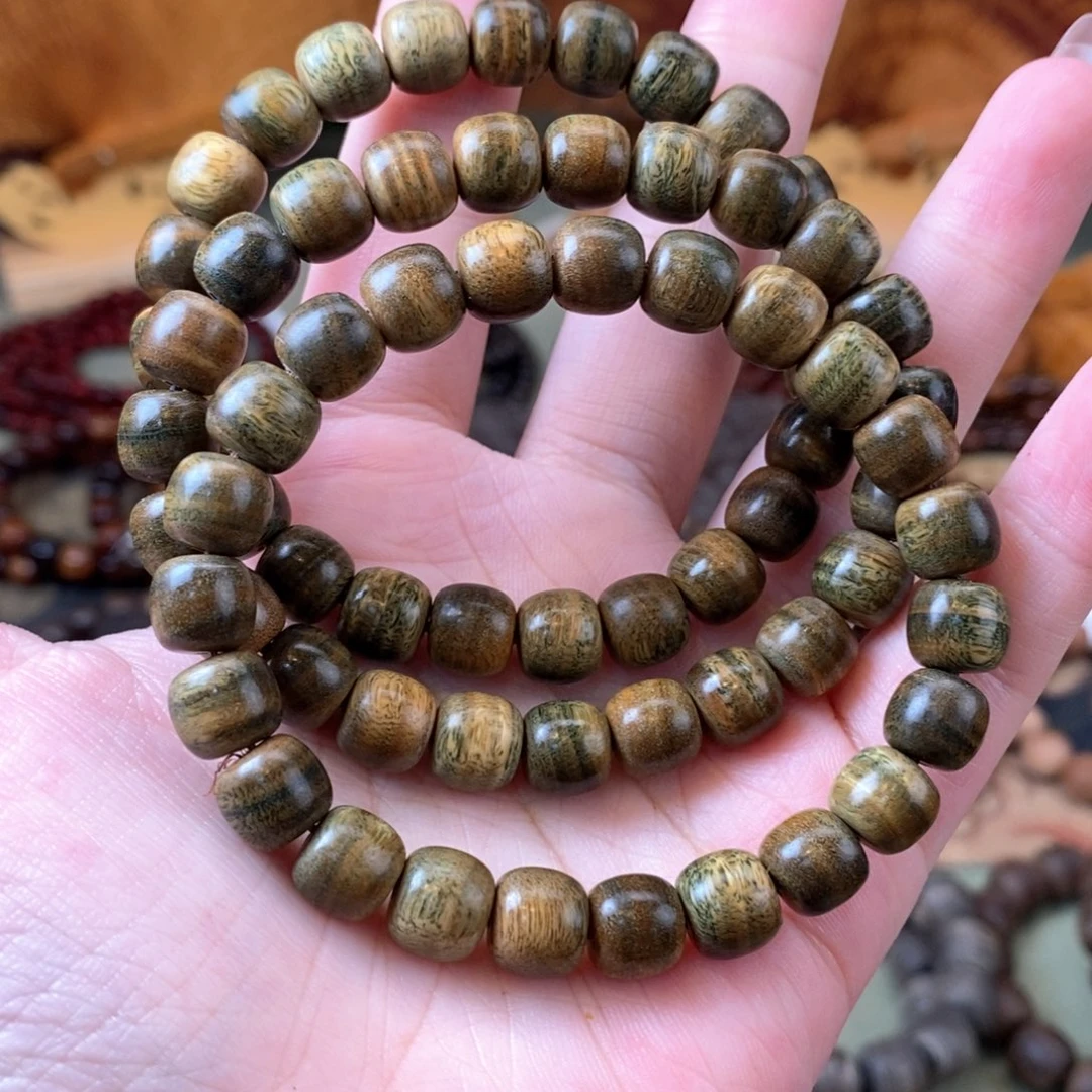 维腊木（绿檀）手串/手链水波838