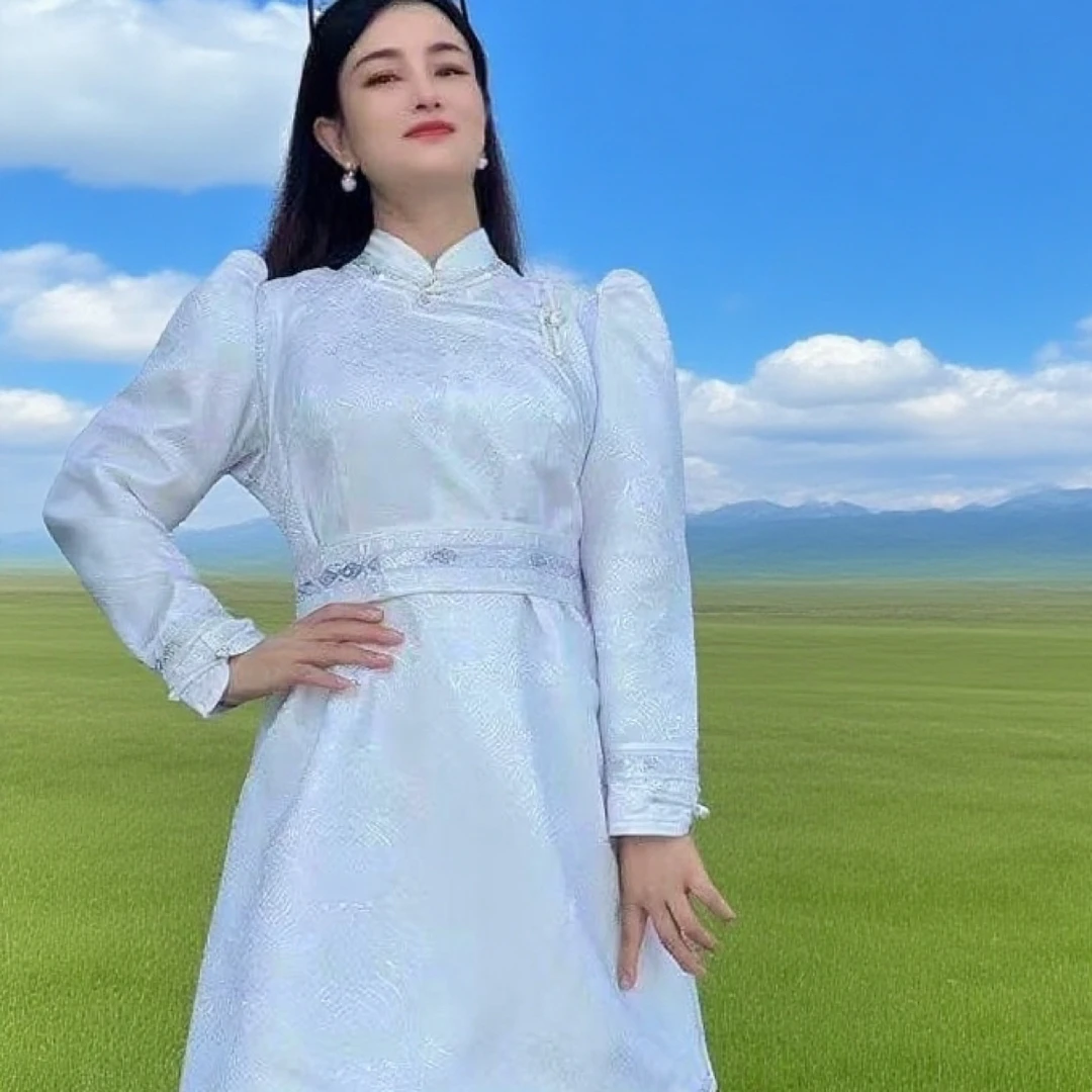 新款蒙古服饰中长款民族风复古藏式女士