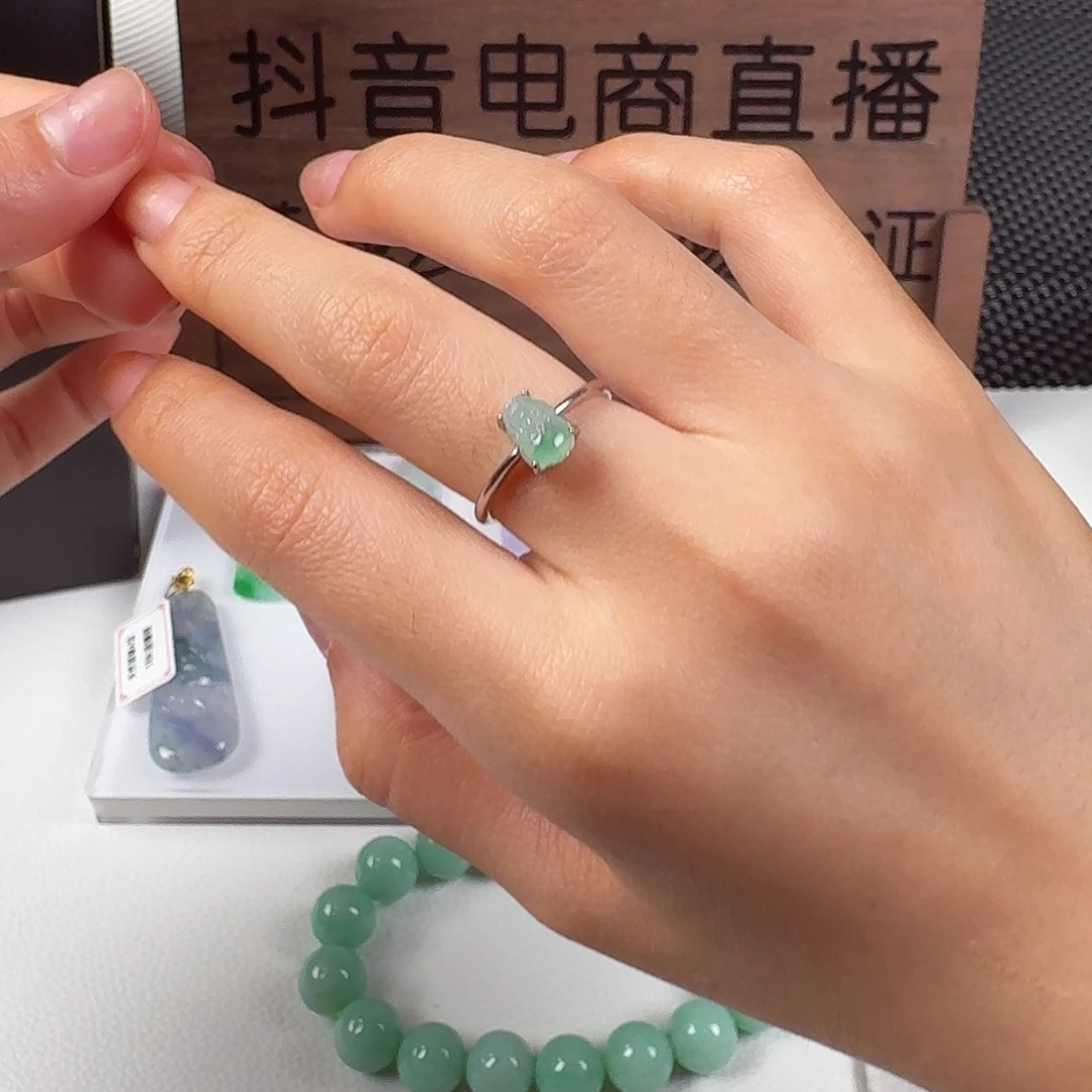 翡翠银S925镶嵌颈饰