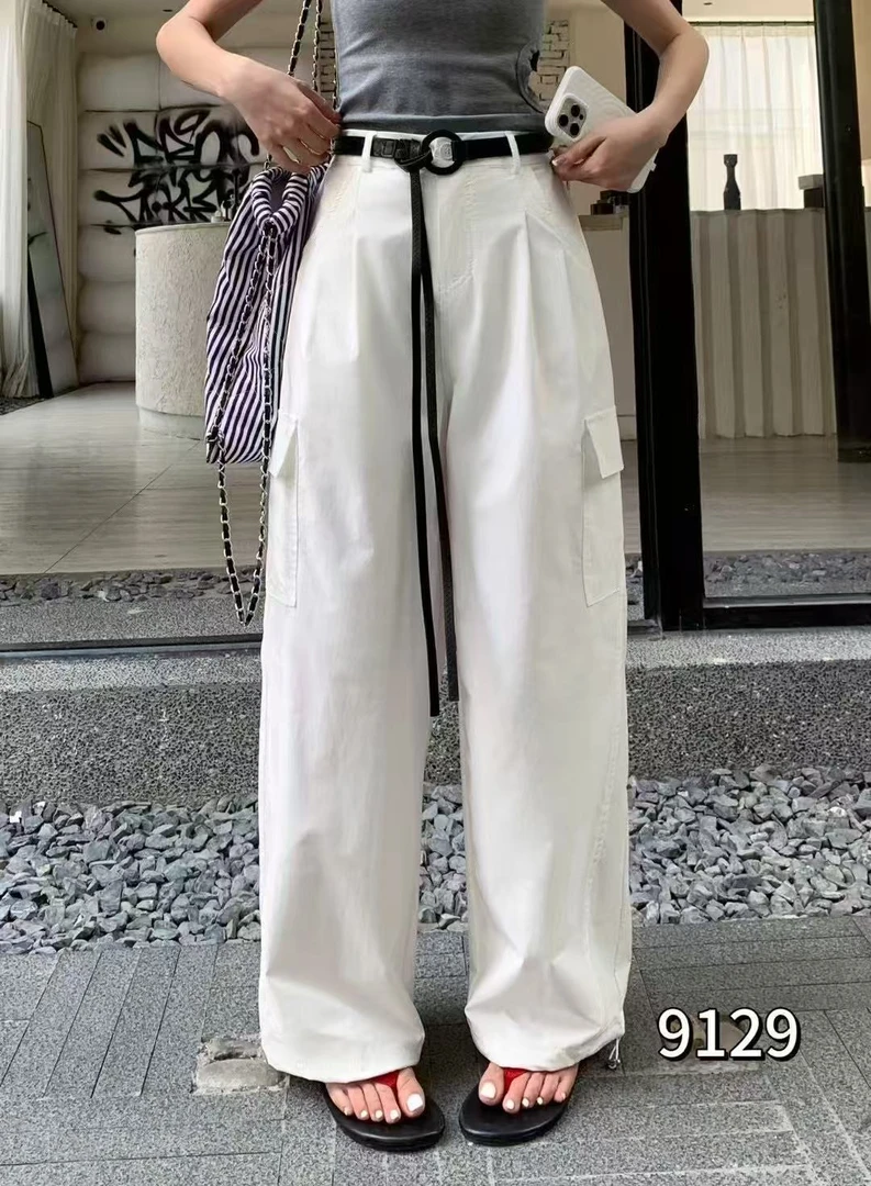 9129 番外美式大口袋设计工装休闲裤工装裤(不配腰带)