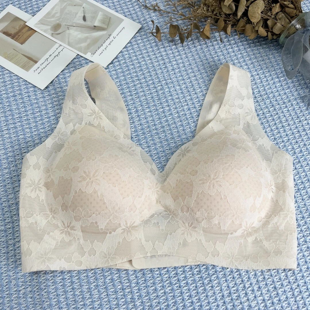 【宽肩带排口】薄荷薄垫透气乳胶固定聚龙冰凉轻盈内衣文胸乳胶透气