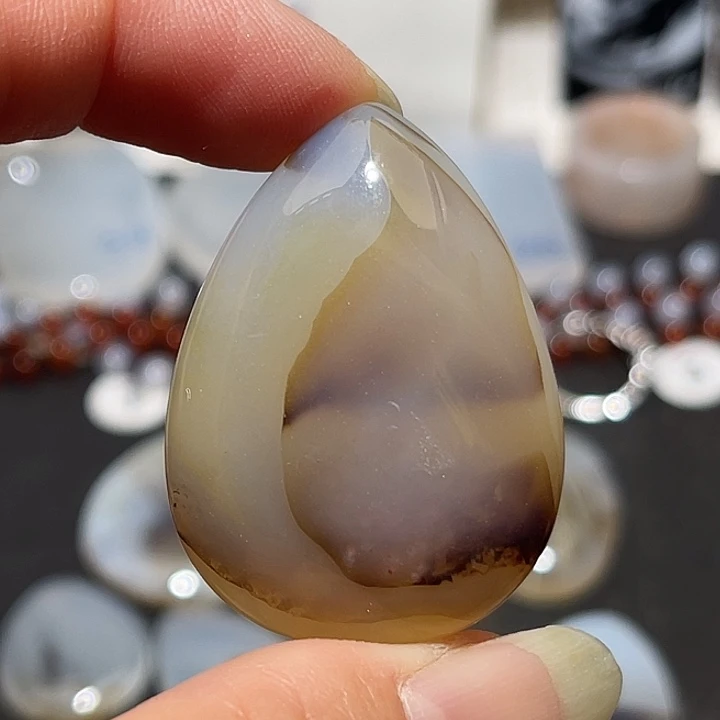 玛瑙/玉髓未镶嵌吊坠(不含链)