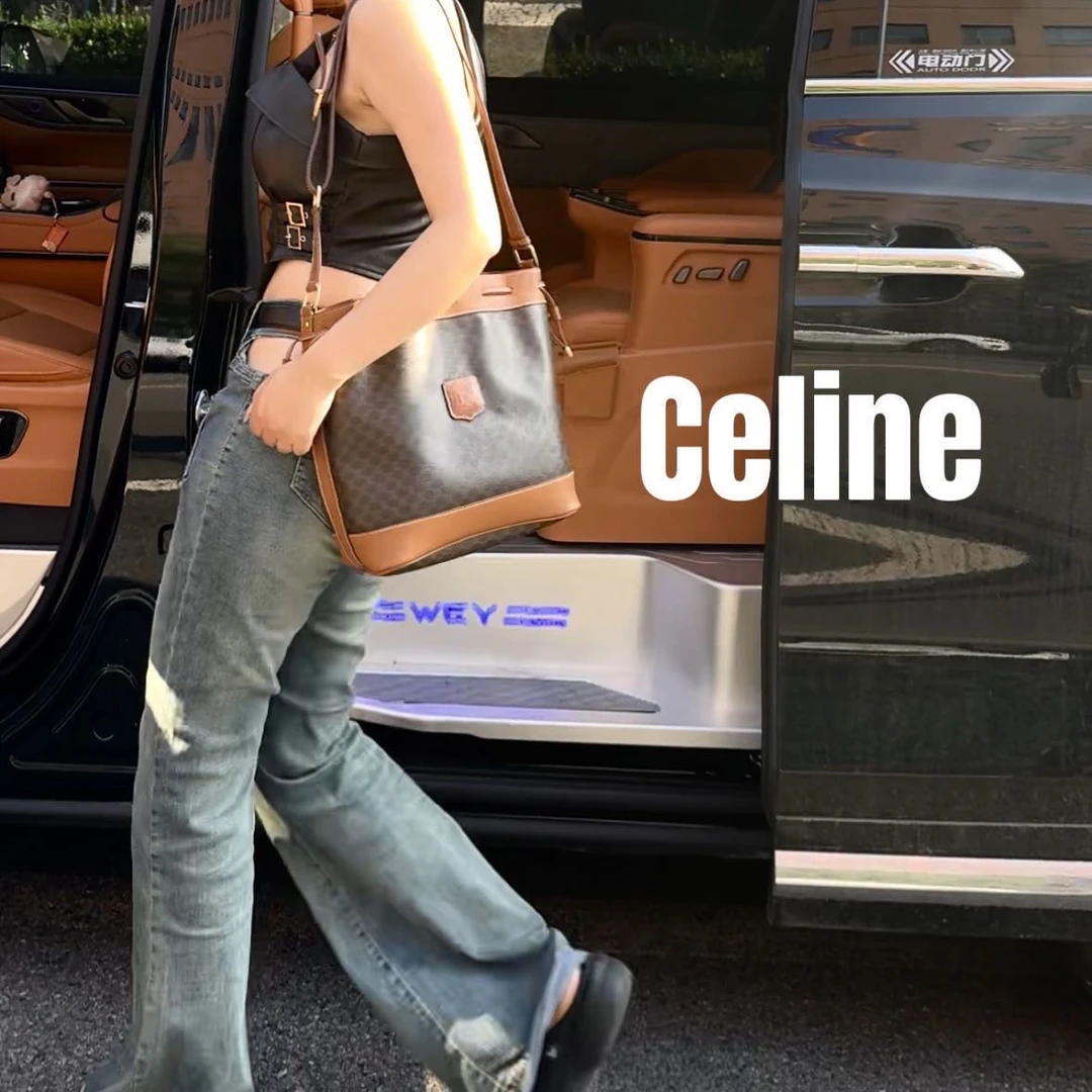 修复品8614662/Celine /思琳中号抽绳水桶包