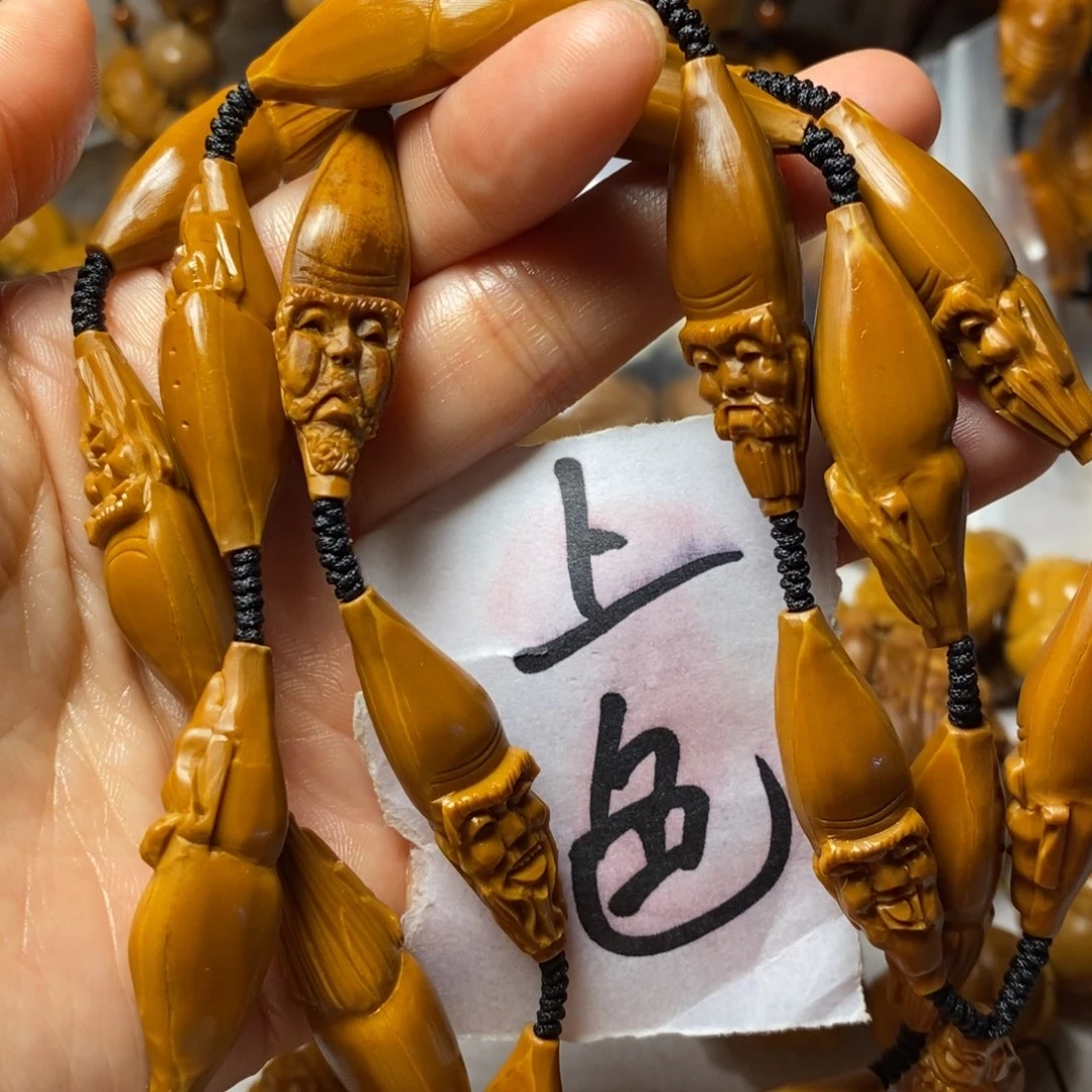 橄榄核手串/手链柳叶罗汉脖挂