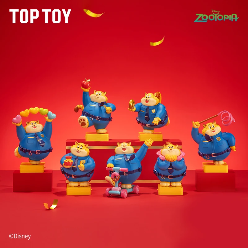【送礼好物】TOPTOY疯狂动物城豹好运潮玩盲盒手办正版桌面摆件学生