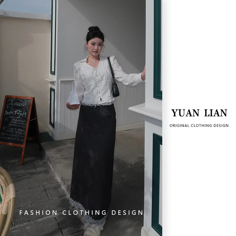 ZOZ糕冷圆脸【高干文半裙】韩系千金条纹半身裙气质修身夏季新款