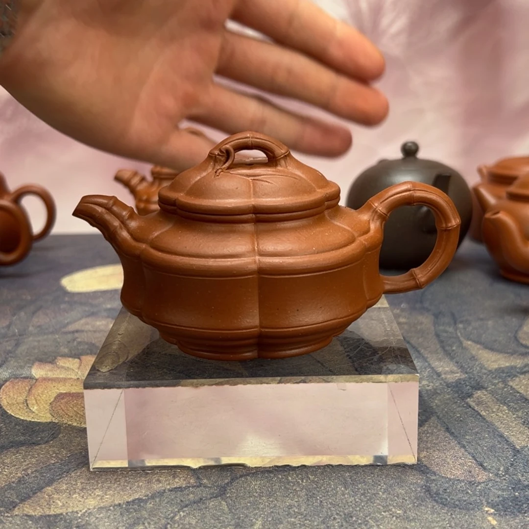 茶壶紫砂素*宜兴紫砂壶半手工制作
