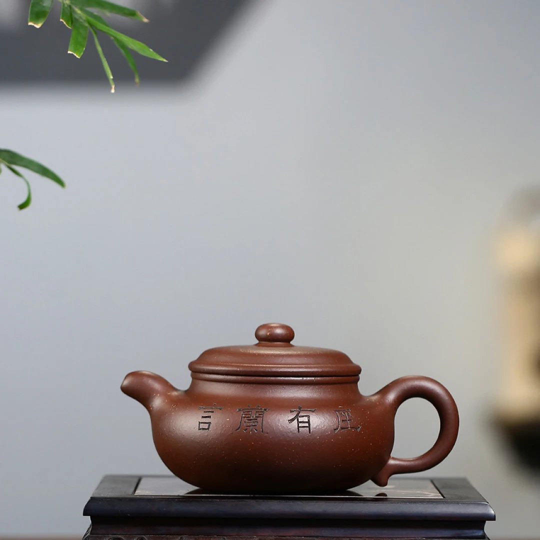 美壶推荐《仿古》 原矿金砂老紫泥 400cc 鲍玉华作品