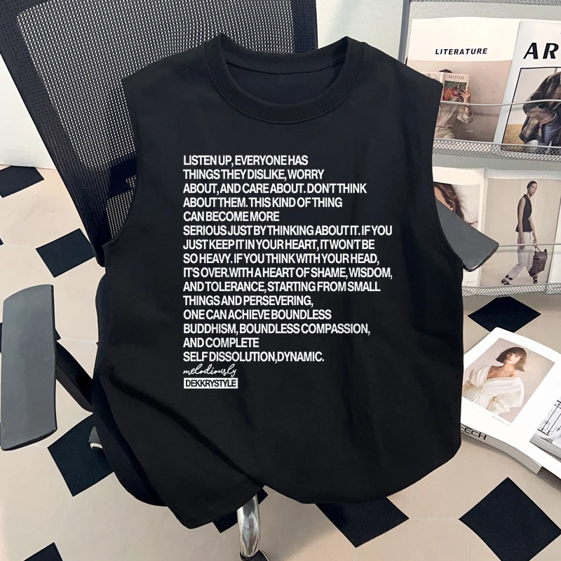 jtrt潮牌美式休闲运动健身背心男女夏季纯棉打底衫情侣装肌肉T恤