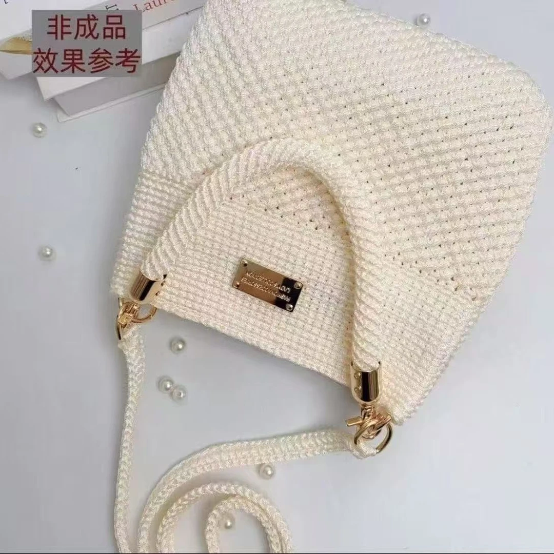 【拍1件发两团线+工具+包包配件】手工编织时尚小方包DIY材料包