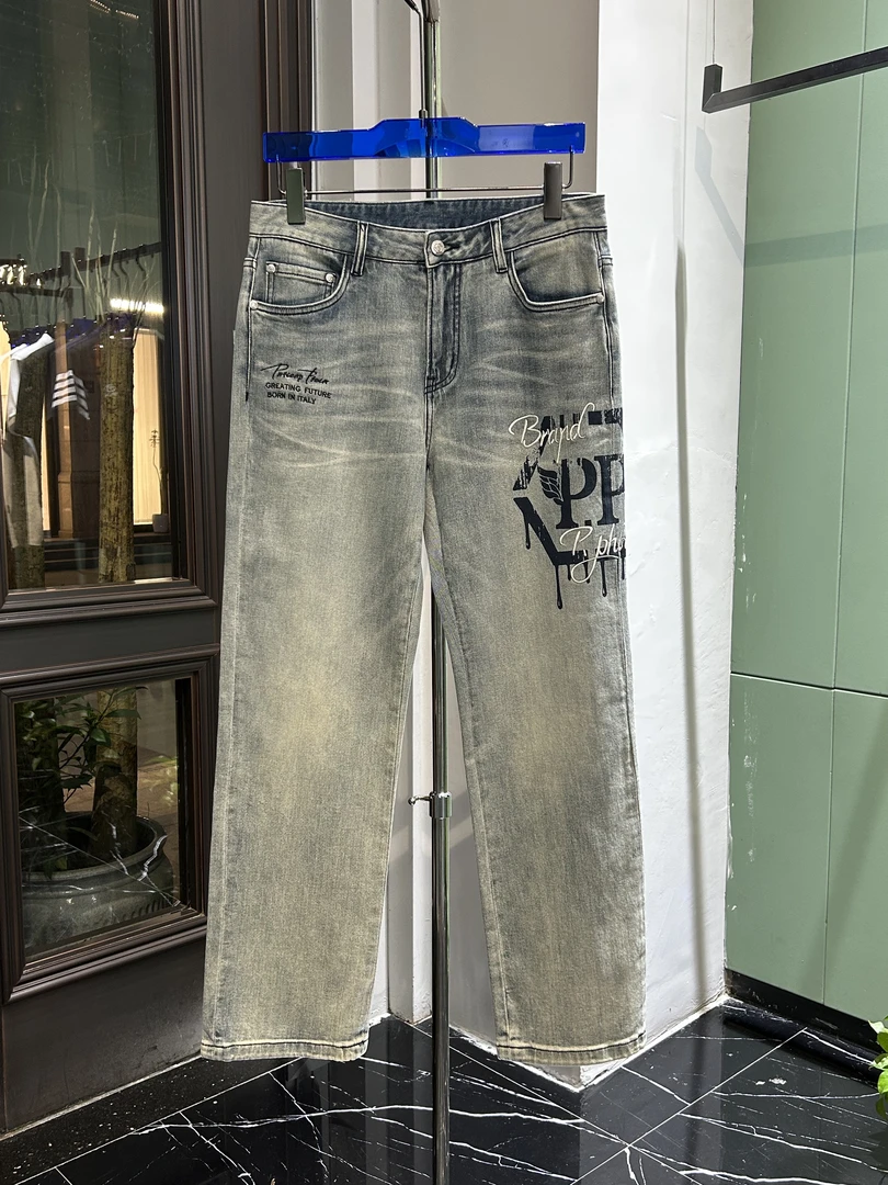 【意大利PP】2025新款设计师款时尚百搭休闲潮流直筒牛仔裤1498
