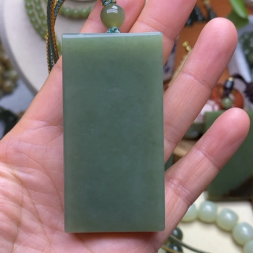 【闪购商品】未镶嵌和田玉挂件平**心