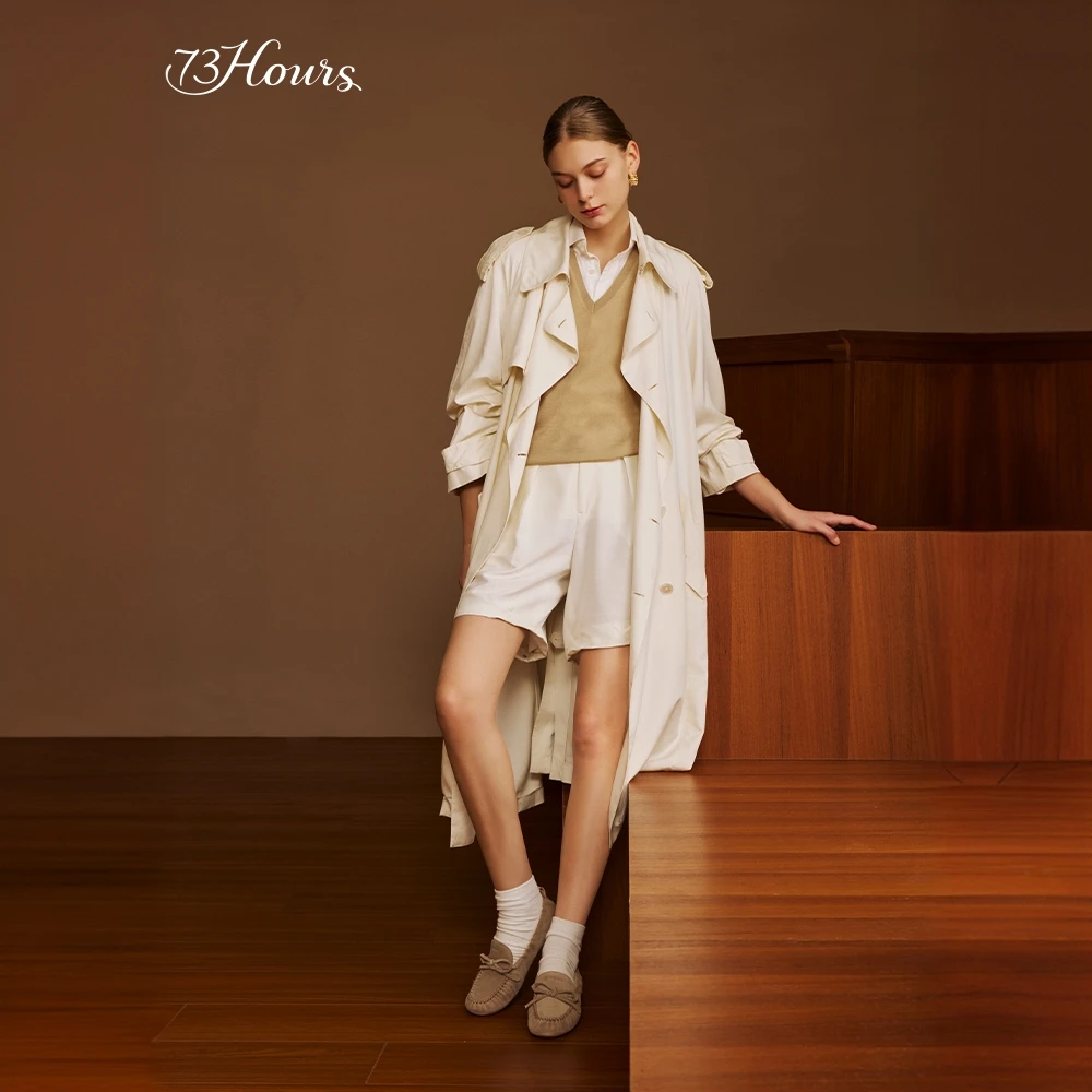 【早春新款】73hours柔软拥抱2025春季老钱风芭蕾乐福鞋手工小皮鞋