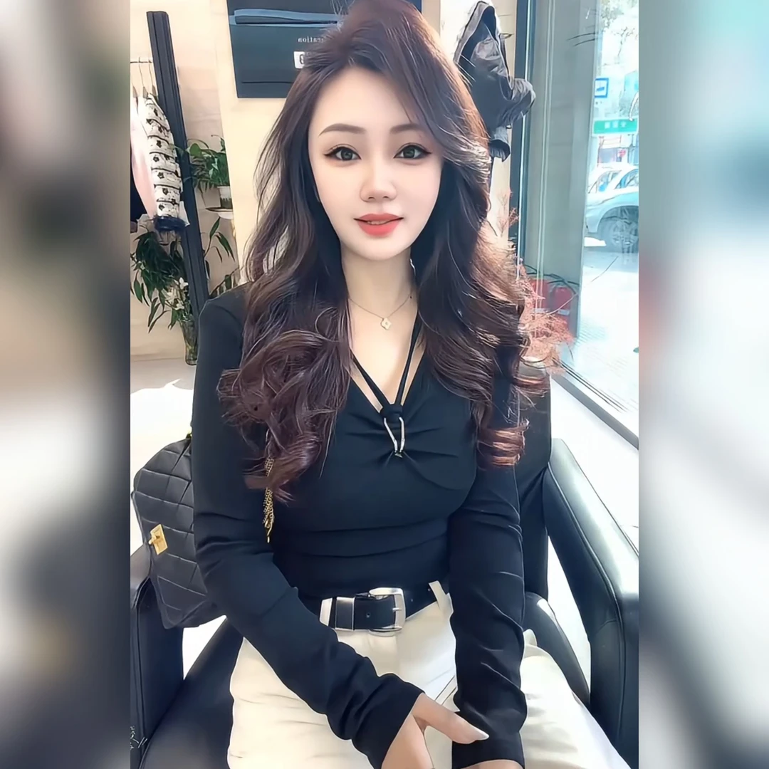 长袖辣妹修身打底磨毛T恤洋气打底衫显瘦秋冬上衣女别致独特上衣