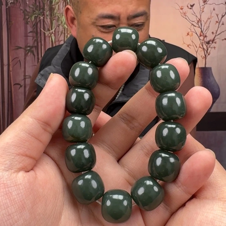 和田玉未镶嵌手链