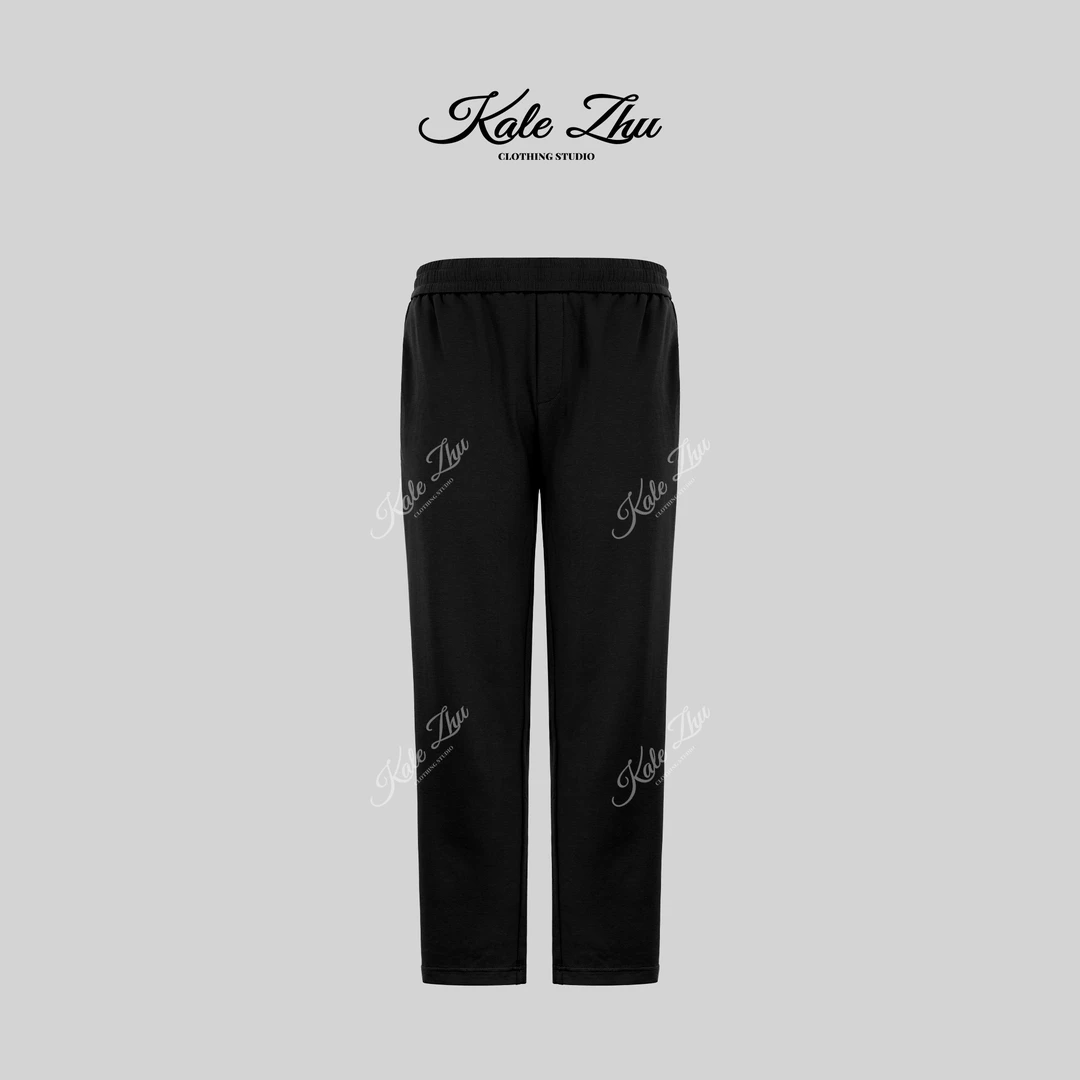 【KALE ZHU】”裸感空气层“松紧直筒宽松休闲裤 KZYA2K613