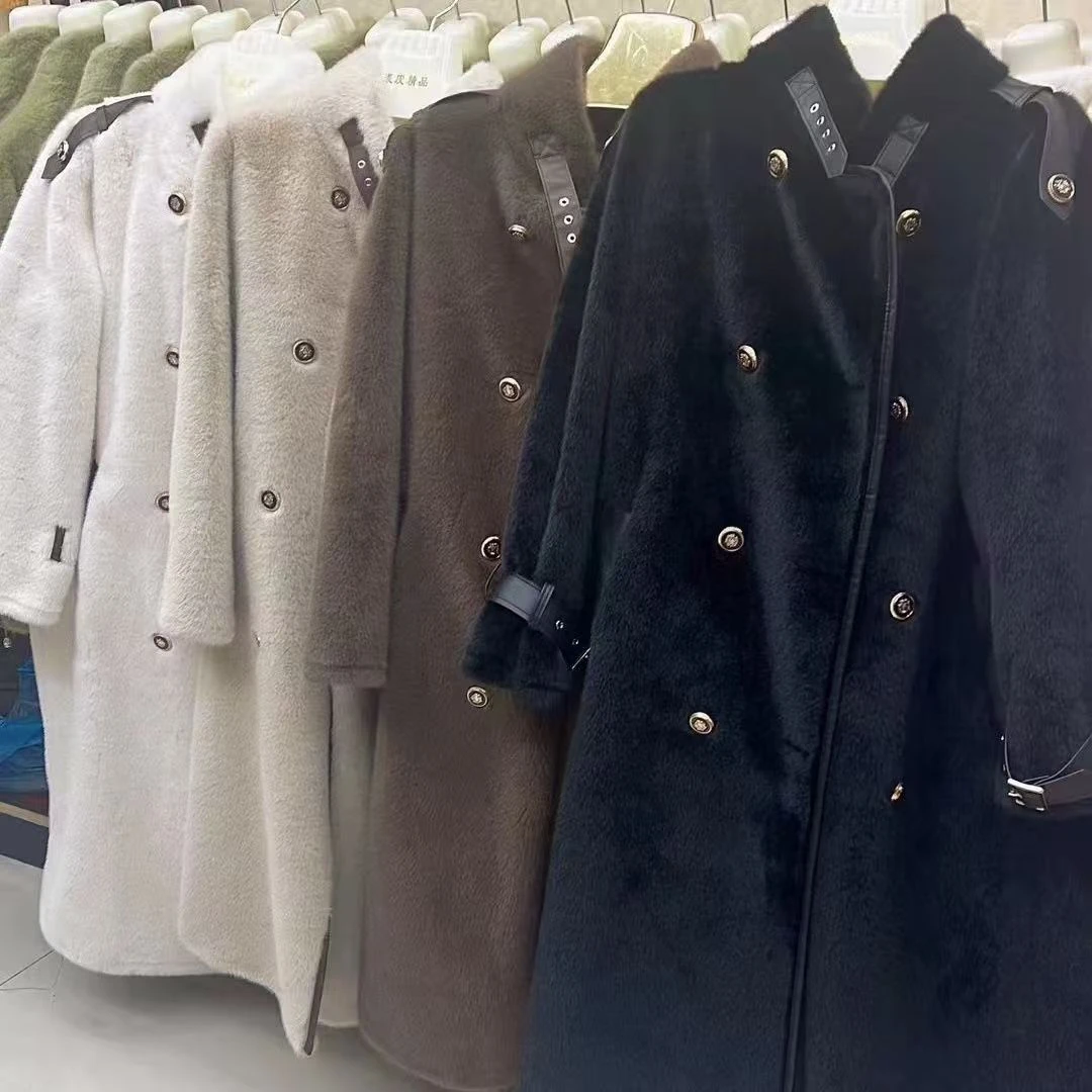 C10时尚女装貂绒外套气质百搭