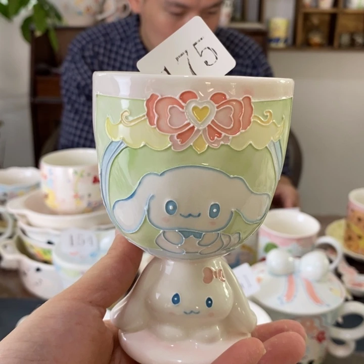 瓷片景德镇釉下彩手绘