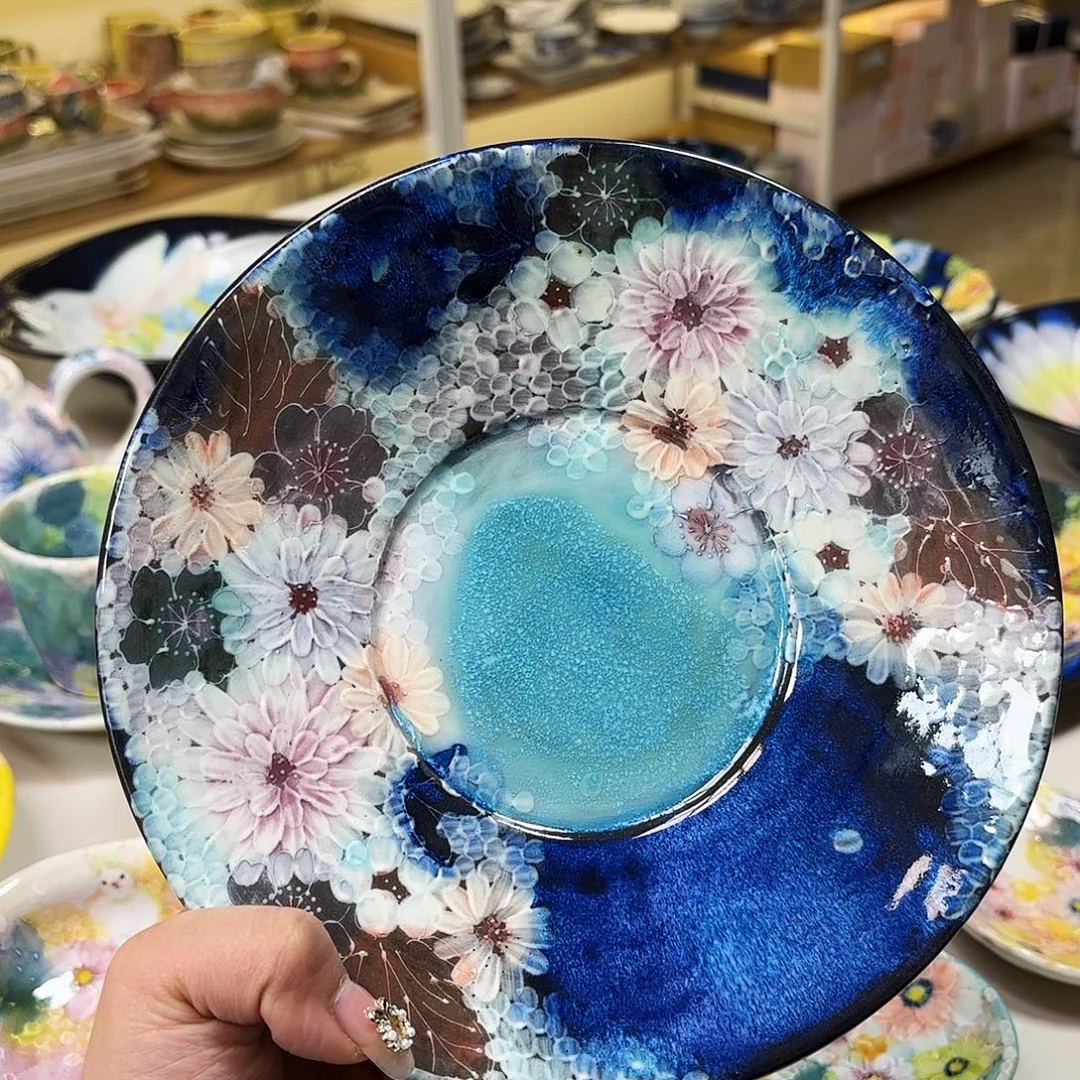 陶野村晃子  盘 21cm