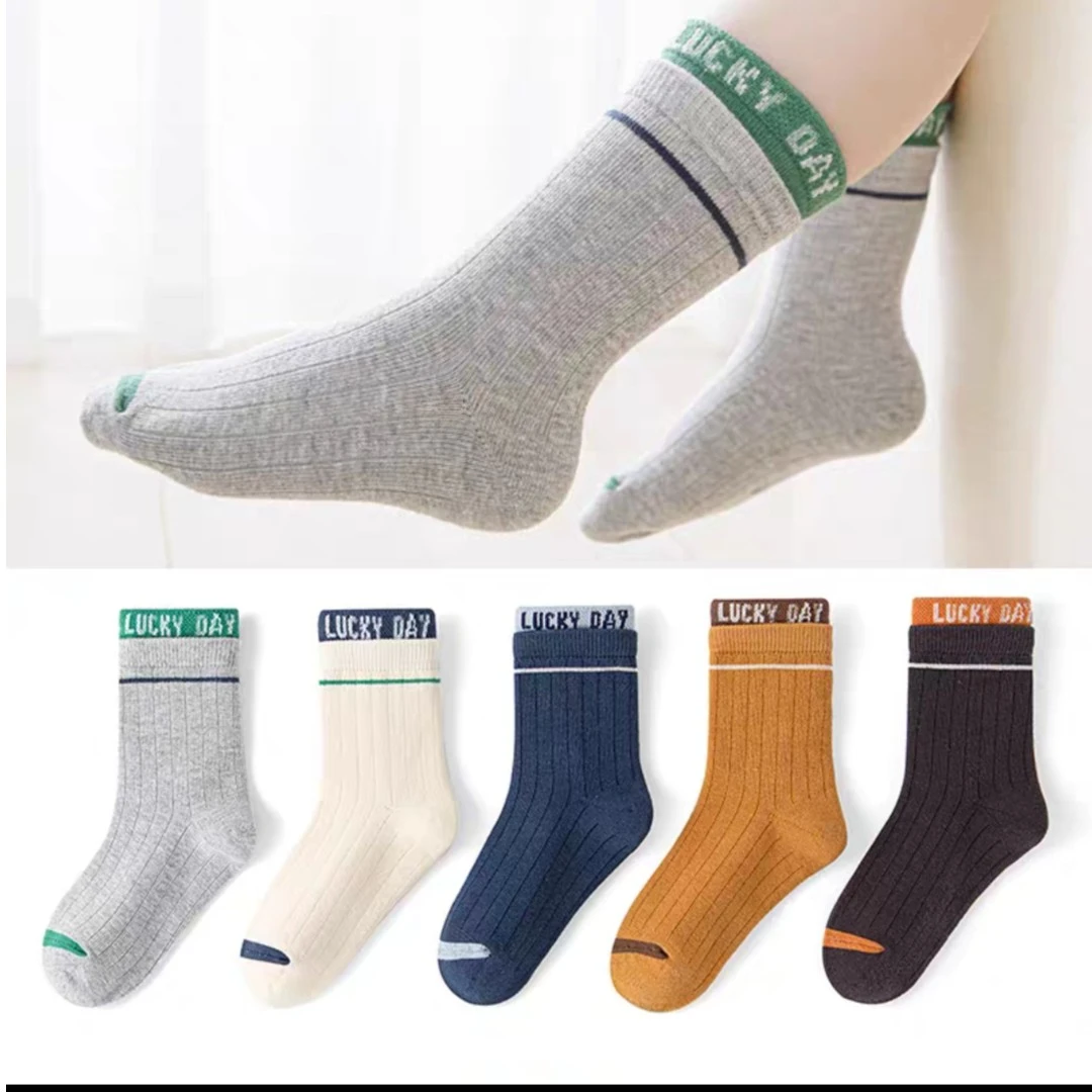 【六*shu】WZ-662  儿童中国风中筒袜秋冬季中大童男孩运动