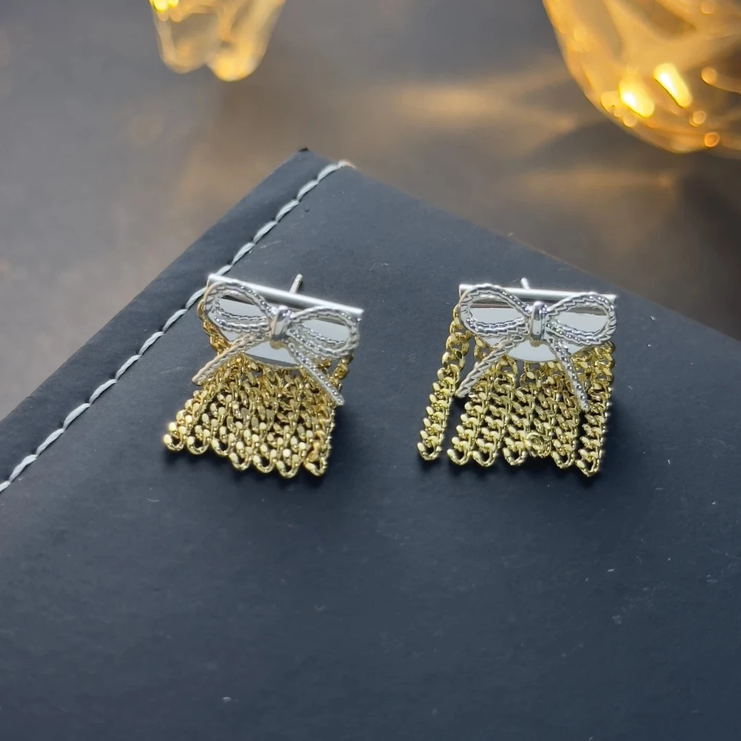 铜合金耳饰 手工气质轻奢时尚百搭复古古风简约耳环QC2642