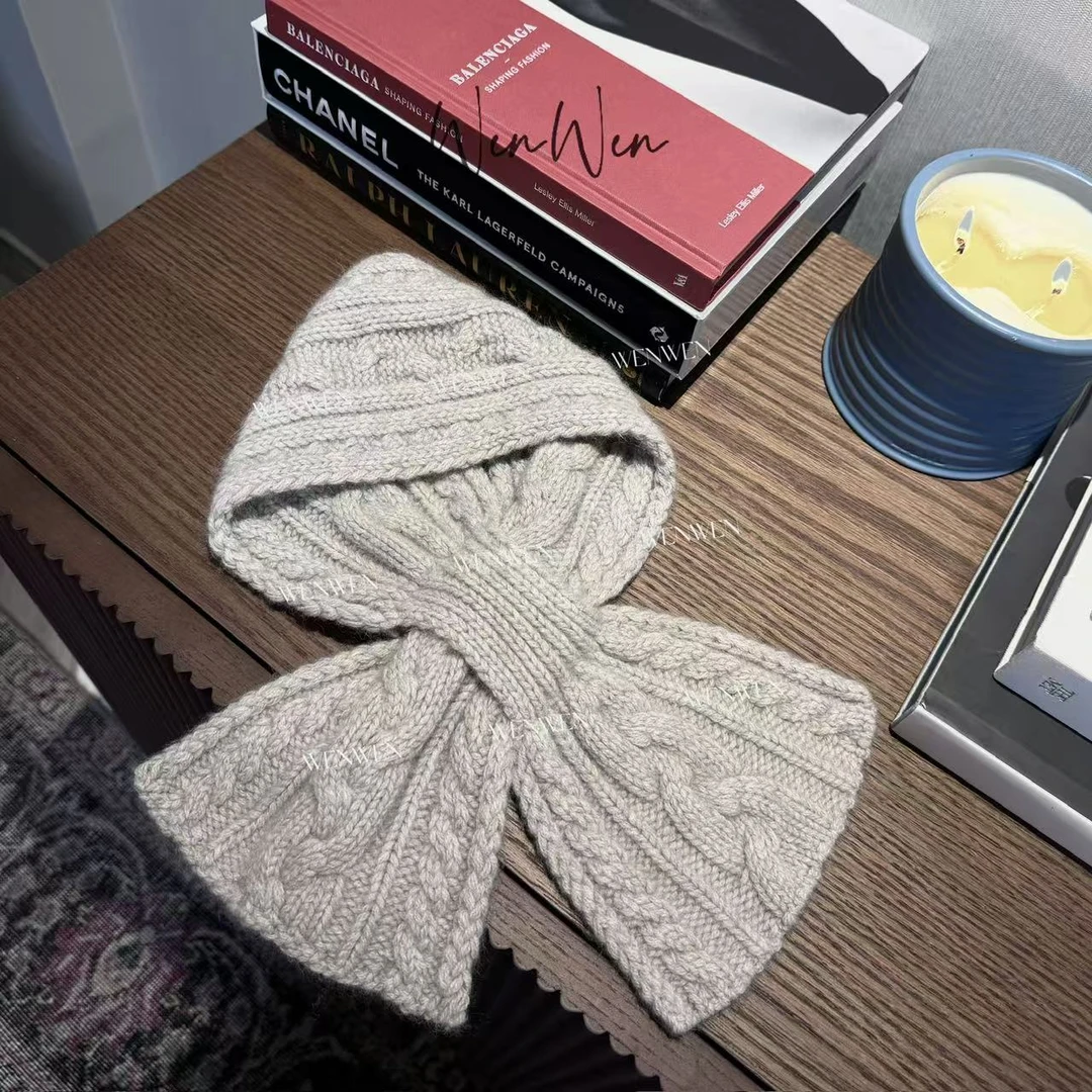 WENWEN-高定【复古港风女厚款纯色围巾】WJ0006