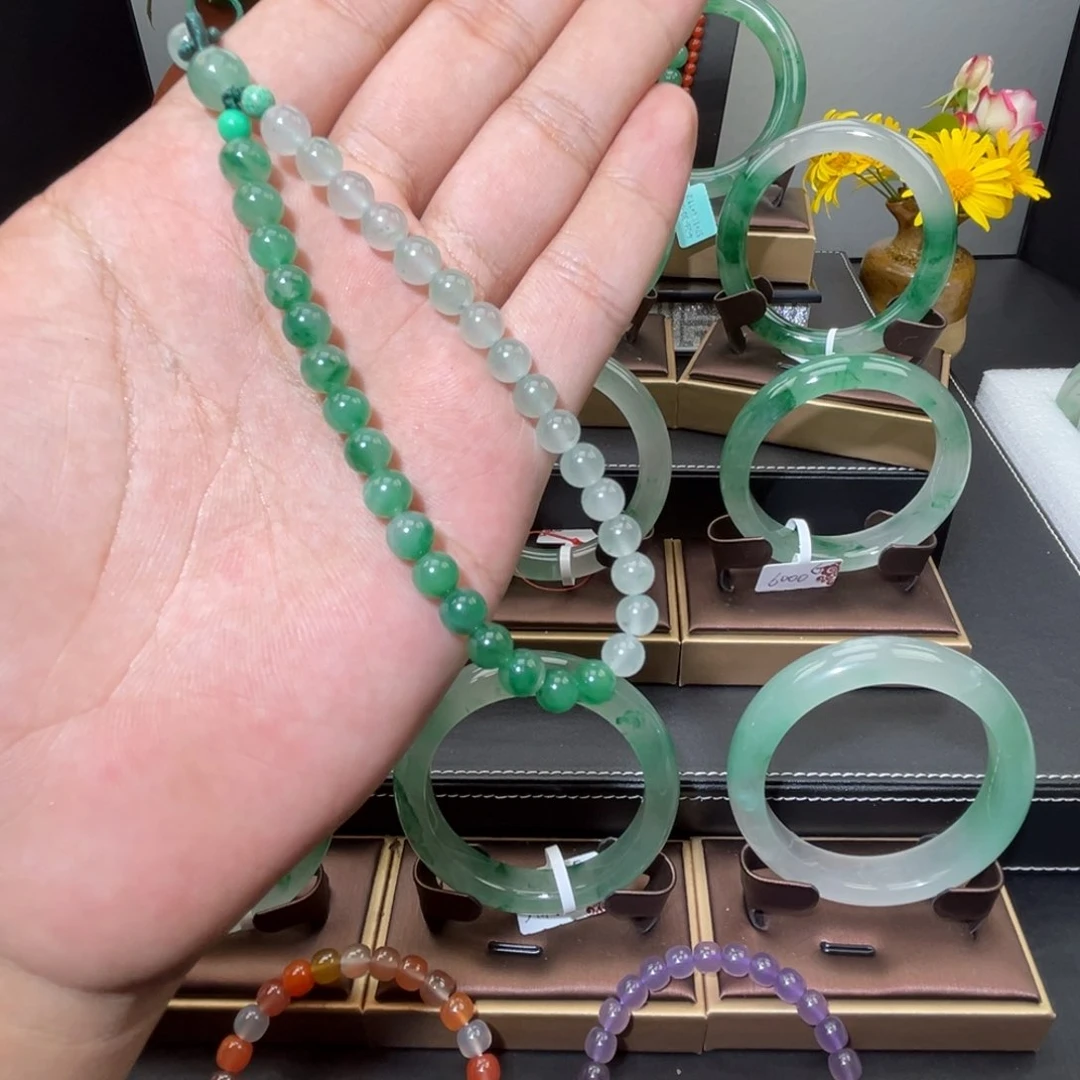 合金石英质玉（非洲翠）车挂