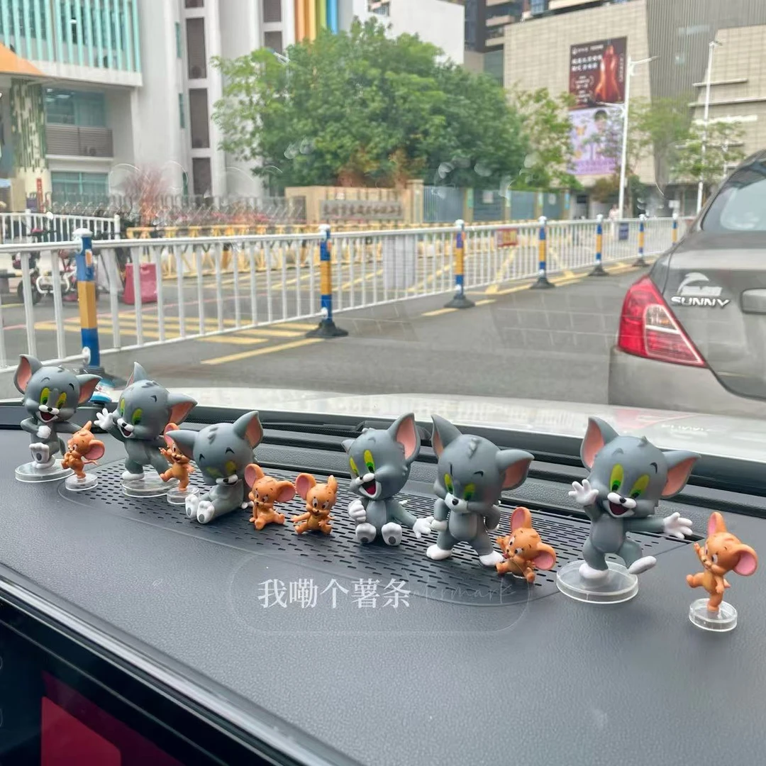 猫和老鼠汤姆猫杰瑞鼠动漫手办周边车载车内中控屏幕摆件潮玩礼物