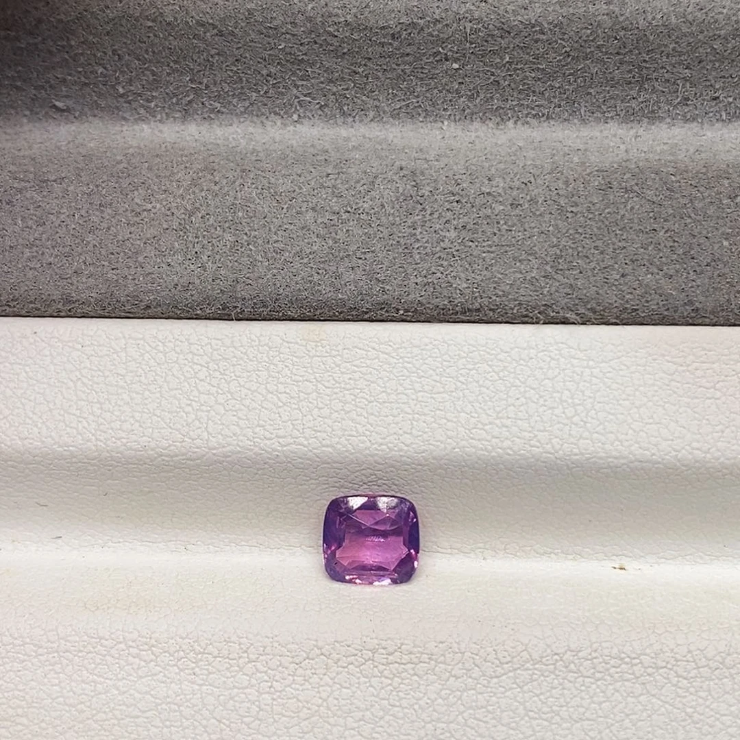 蓝宝石裸石1.19克拉天然无烧紫蓝宝