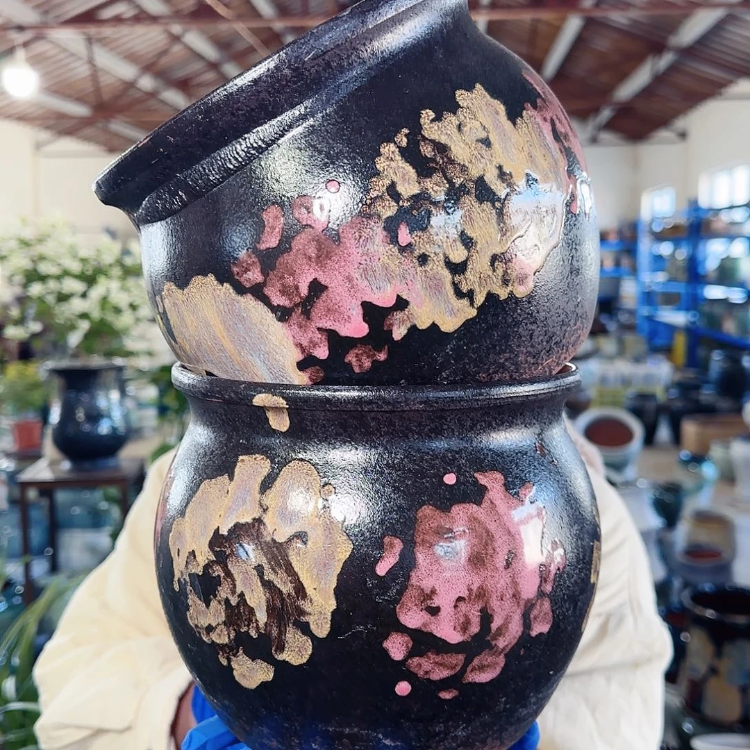 紫砂花盆高17口18