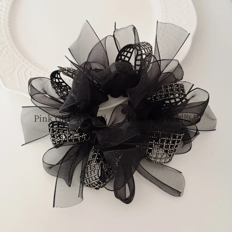 Pink Girl  Q383气质优雅超仙发圈精致高级感显发量发绳大肠圈