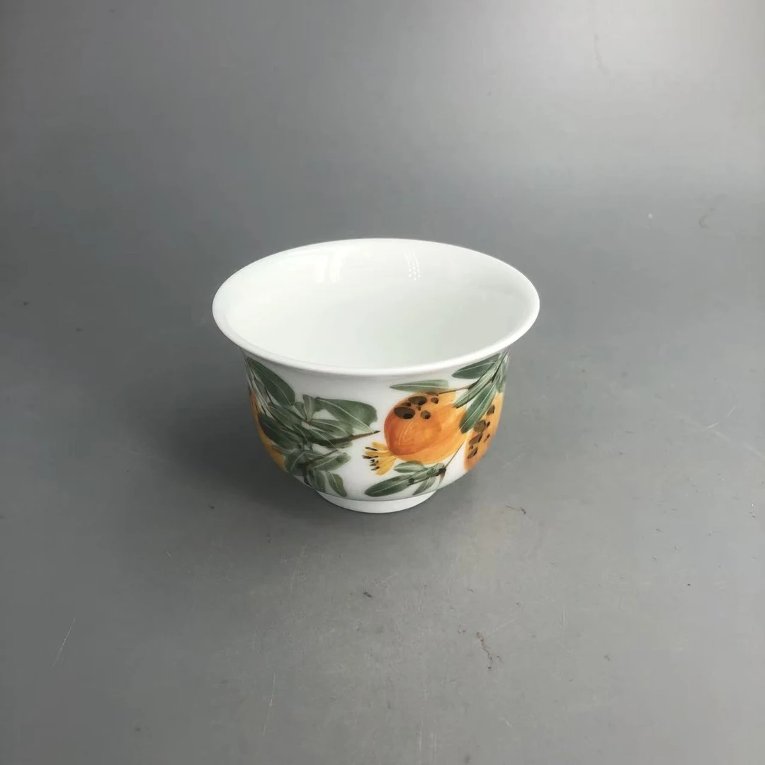 【景德】吕传石 番石榴撇口杯 lcs0027