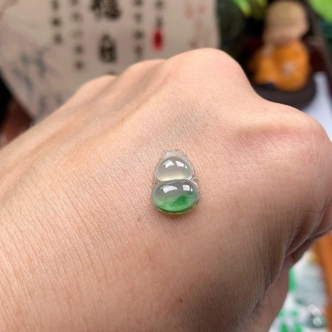 翡翠裸石缅甸天然A货翡翠冰种葫芦