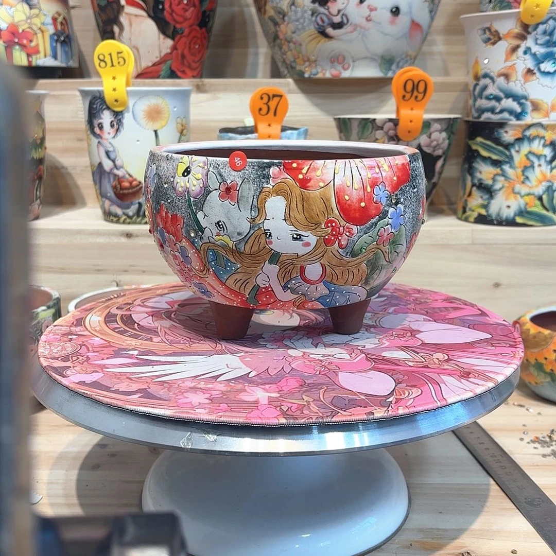 紫砂花盆手工花盆默认微瑕15/12