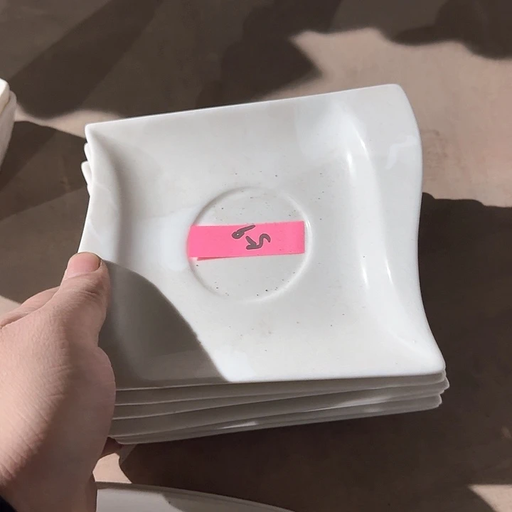 瓷发 7 个  异型  吐骨碟