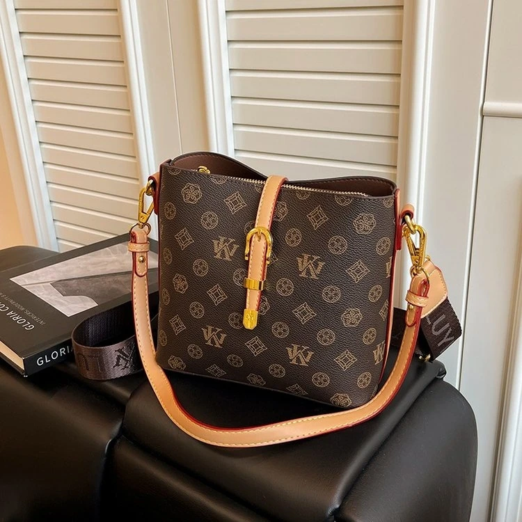 夹层拉链袋猫头鹰水桶包单肩包女士托特包斜挎包blokette