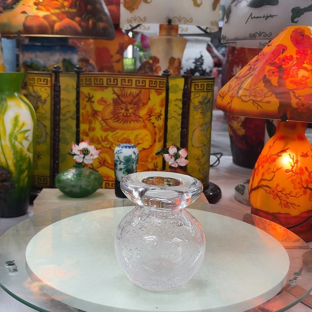 琉璃高11口4琉璃花瓶