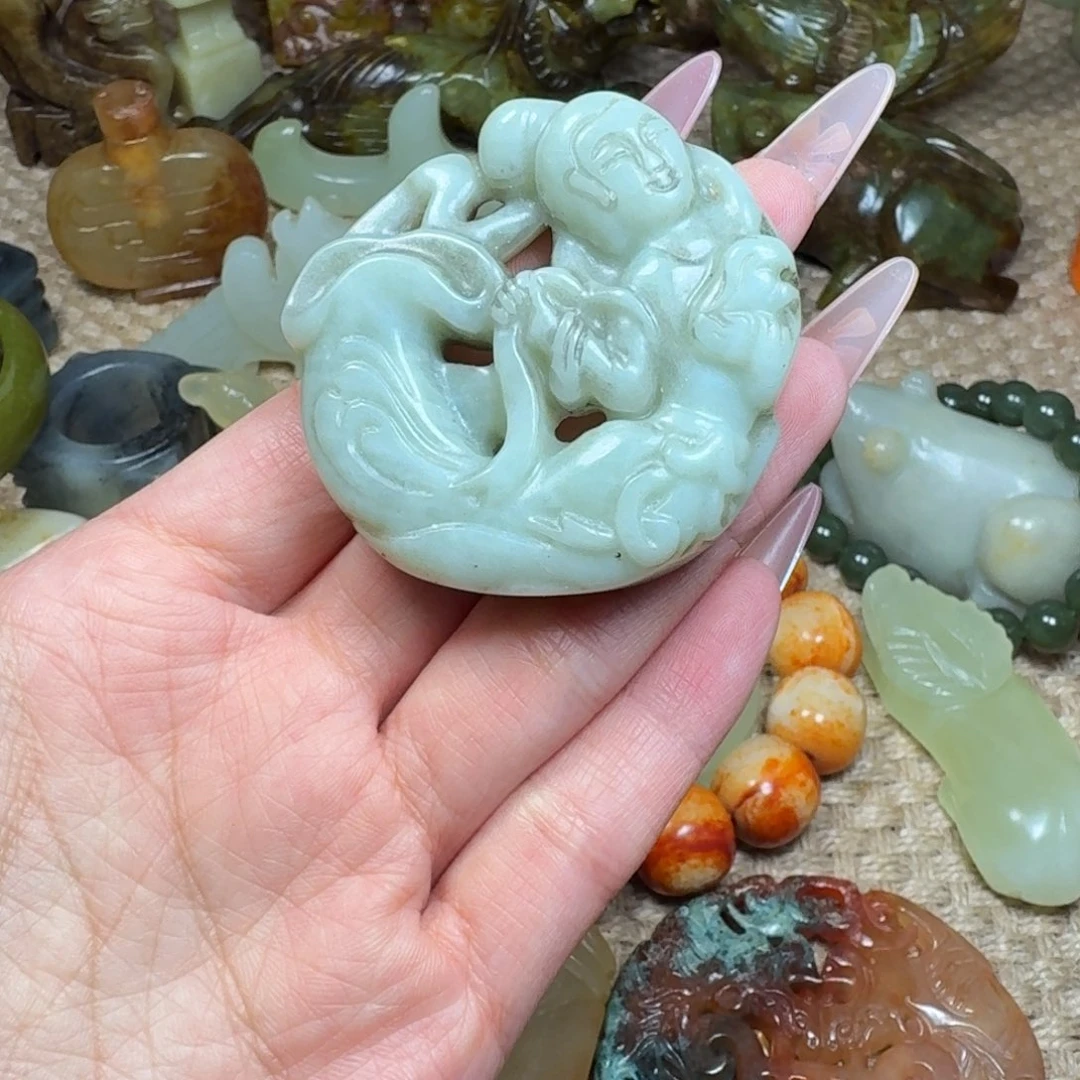 吊坠白玉菩提挂件
