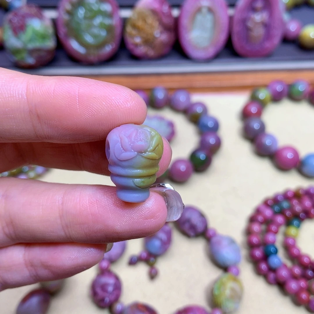 M***羊挂件玛瑙未镶嵌盐源